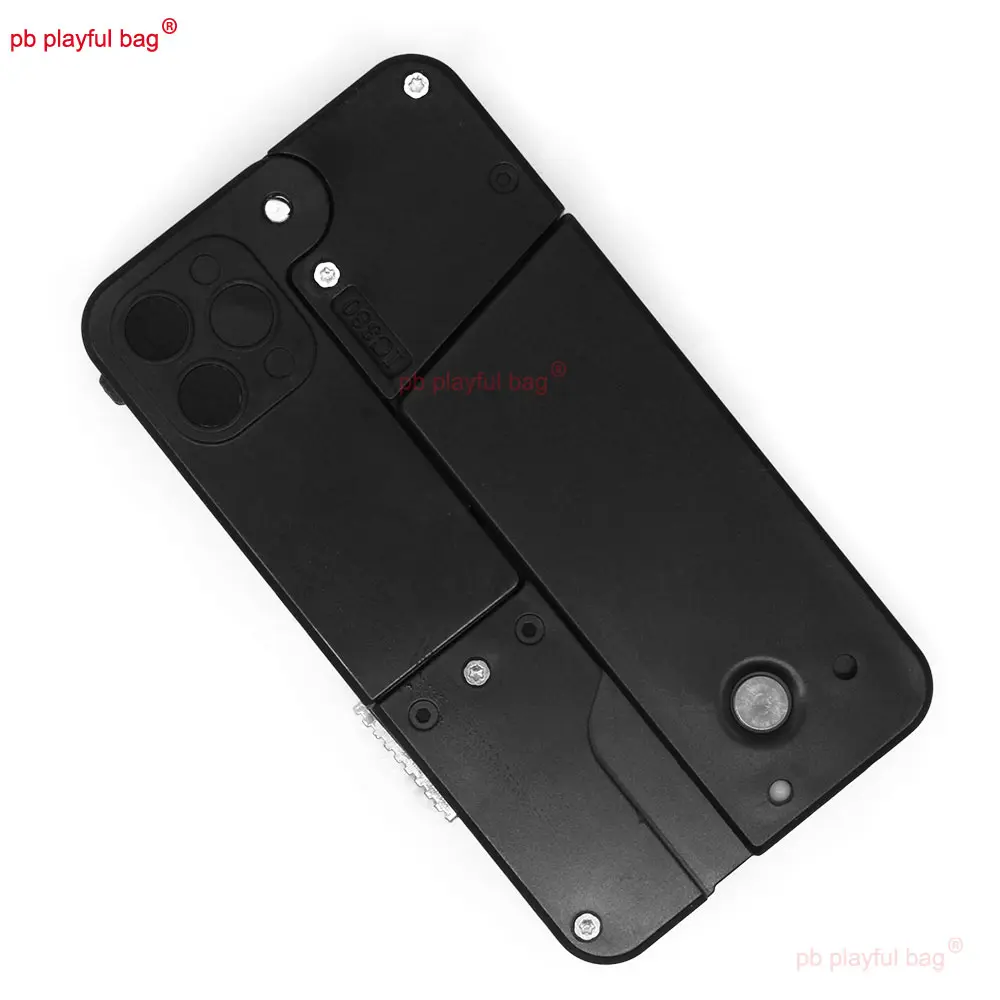 Outdoor Sports EVA Soft Bullet Adult Creative Phone Shape Folding Toy Gun CS Game Toy Accessories Kids Christmas Gifts QG395