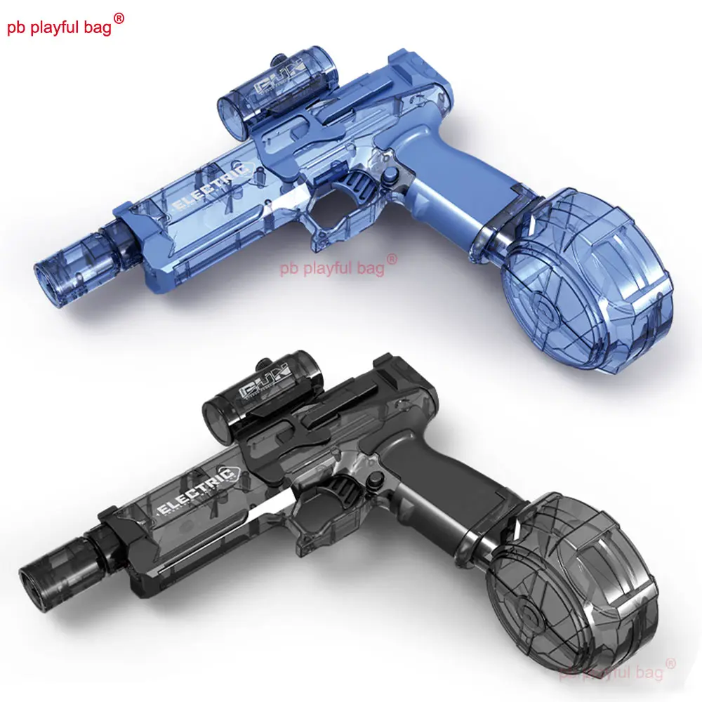2024 ICE RAT Electric Water Gun Cool Flashing Shooting Water Pistol Full Automatic Summer Adult Toy Entertainment Kid Gift QG553