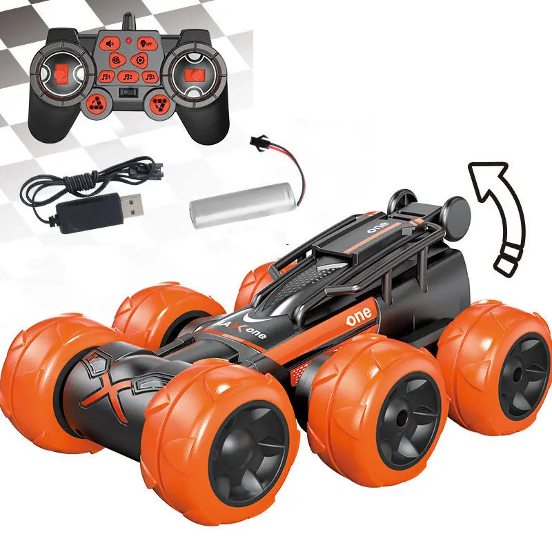 RC Car 2.4G 8CH Remote Control Trucks Racing Stunt Car Buggy Off-Road Car Electronic 6 Tires Monster Programmable Vehicle Toys