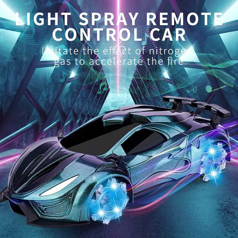 RC Stunt Car 2.4G 4WD Watch Gesture Sensor Remote Control Vehicle 360 Degree Flip Simulation Spray Night Glare Effect Models Toy