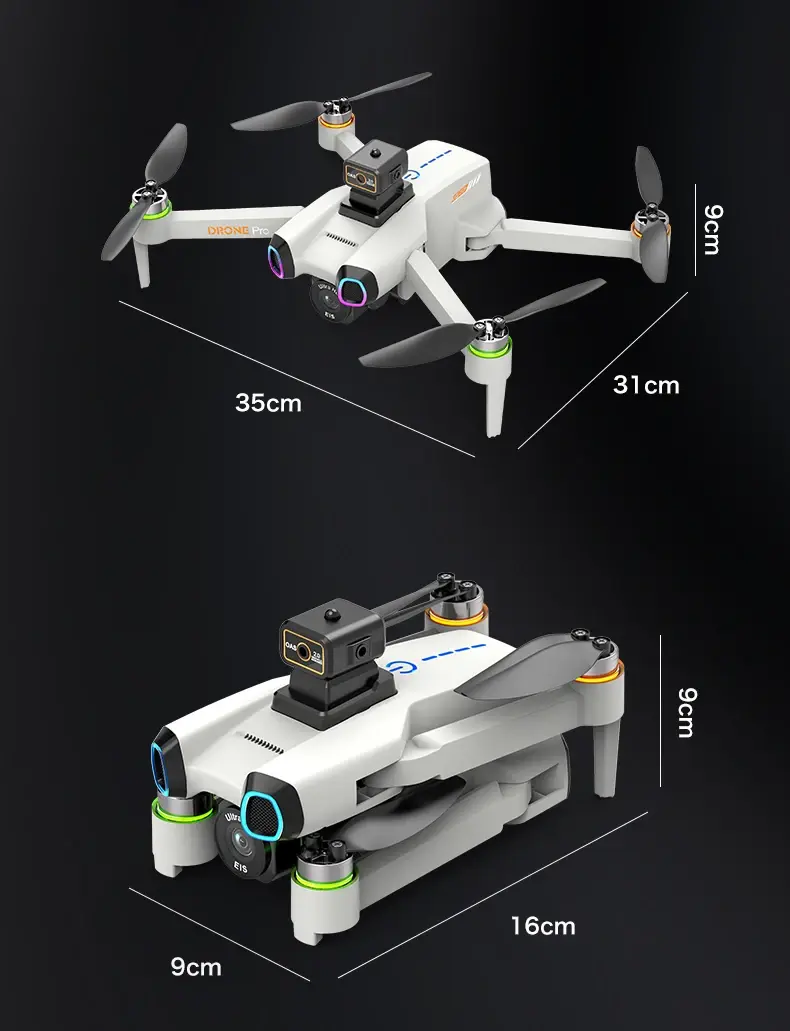 Brushless Remote Control Drone Professional 6K HD ESC Aerial Camera WiFi FPV RC Quadcopter LED Obstacle Avoidance Helicopter Toy