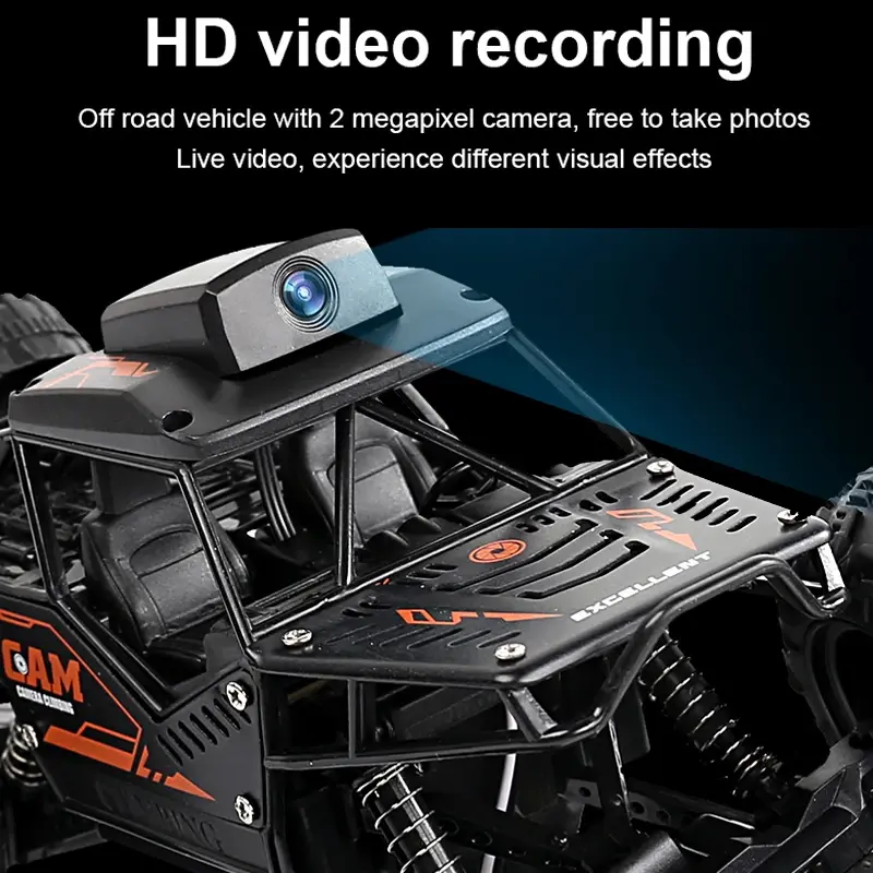 Remote Control Car 2.4G WIFI FPV HD Camera Drift Climbing RC Car APP High Speed Remote Video Off-road Trucks Toys For Kids