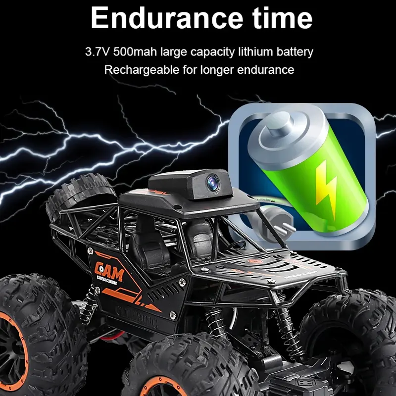 Remote Control Car 2.4G WIFI FPV HD Camera Drift Climbing RC Car APP High Speed Remote Video Off-road Trucks Toys For Kids
