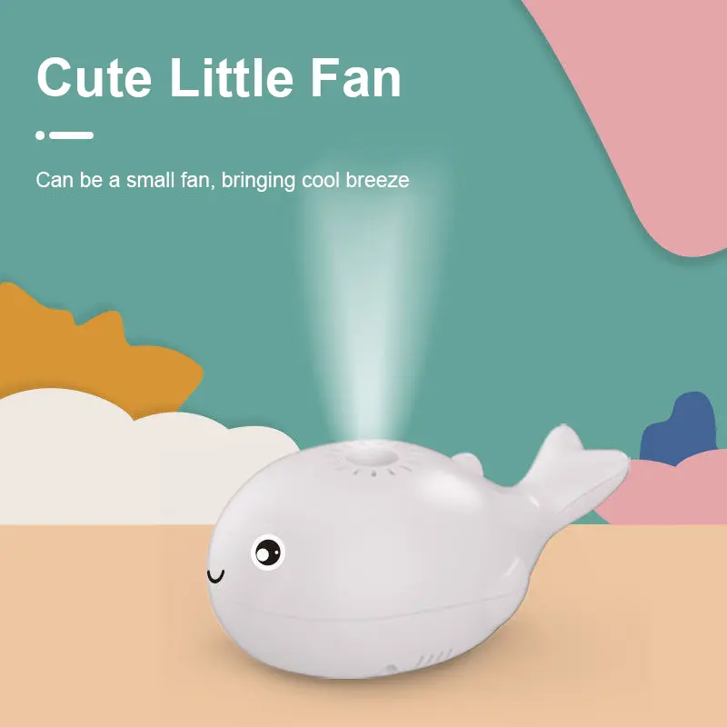 Electronic Floating Ball Whale Portable Rechargeable Shark Handheld USB Fish Fan Children Mini Outdoor Fan Toy Kids Small Gifts