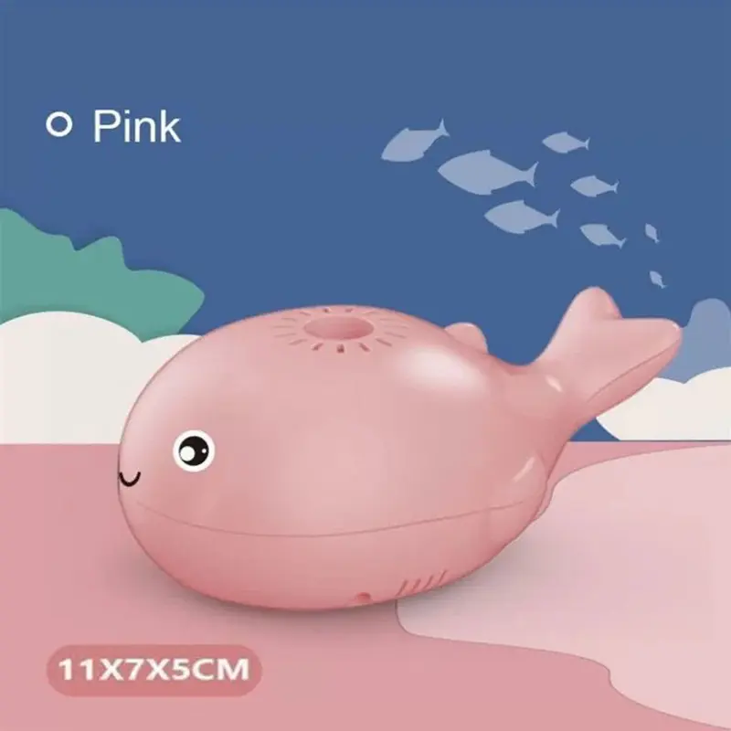 Electronic Floating Ball Whale Portable Rechargeable Shark Handheld USB Fish Fan Children Mini Outdoor Fan Toy Kids Small Gifts