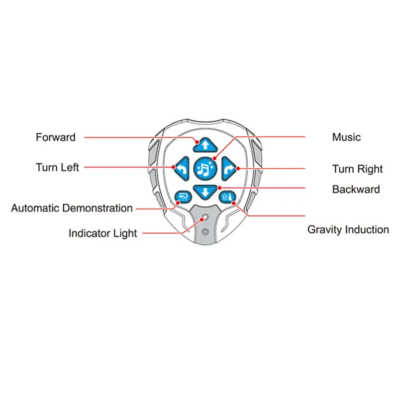 RC Car Gravity Induction RC Robot With LED Music Remote Control By Watch Dance Sing Song Electronic RC 2.4G Vehicle Kids Gift