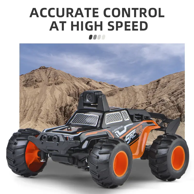 RC Car With 480P Camera LED Light Off-road 20km/h Remote Control Truck RC Crawler Electronic Buggy 2 Speed Mode Kids Toy