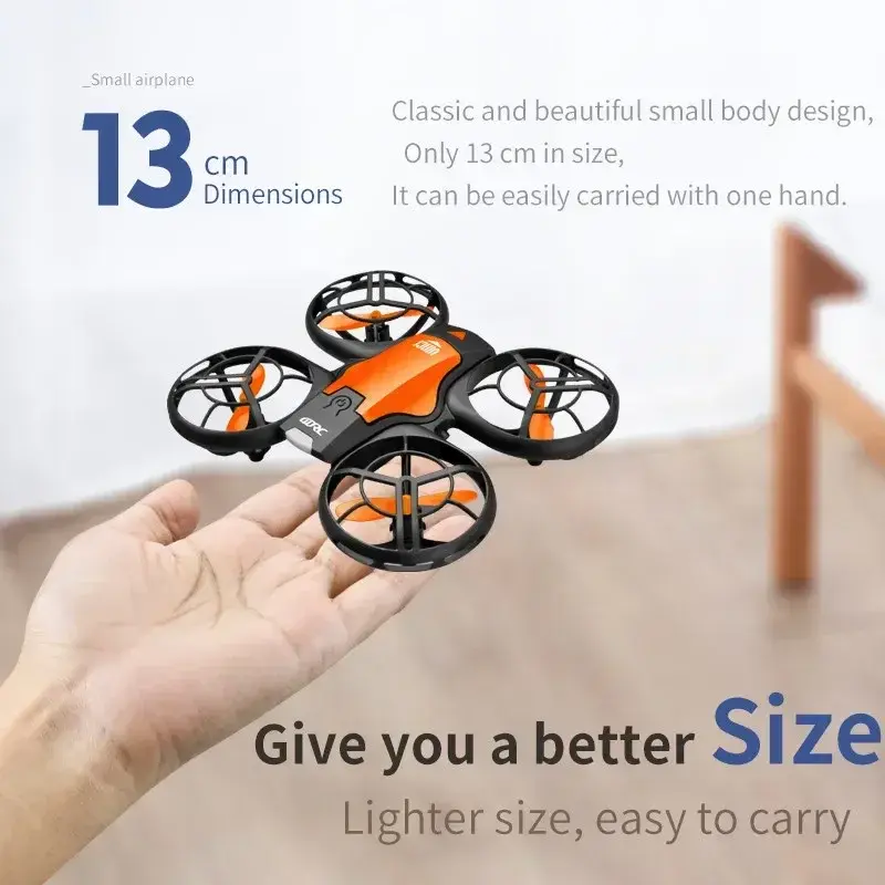 RC Drone 4K Camera Remote Control  Aircraft WiFi FPV Air Pressure Altitude Hold LED Light Electronic Quadcopter Min Plane Toy