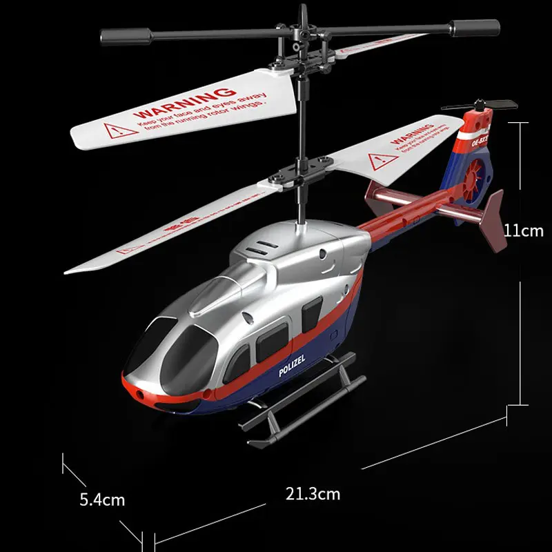 Remote Control Helicopter 3.5CH Dazzling LED Light RC Drone Good Crashworthiness RC Quadcopter Aircraft One Key to Take Off