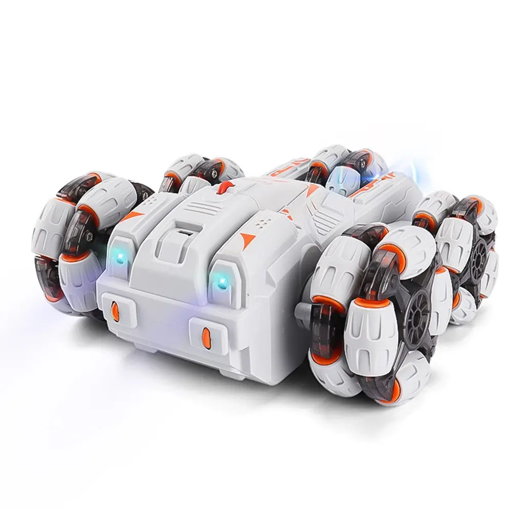 5 Wheels RC Stunt Car 4WD Swing Arm Drift Vehicle Gesture Induction Deformation Remote Control Car With Light Music Boy RC Toys