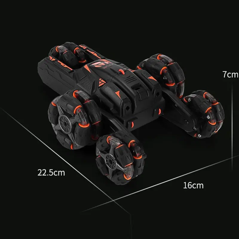 5 Wheels RC Stunt Car 4WD Swing Arm Drift Vehicle Gesture Induction Deformation Remote Control Car With Light Music Boy RC Toys