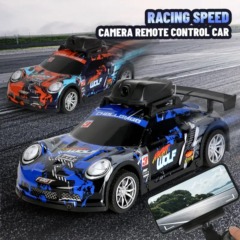 Mini RC FPV Car Real time Transmission Camera 2.4G Drift Remote Control Racing Car Toy With LED Light RC Vehicle Kids Gift