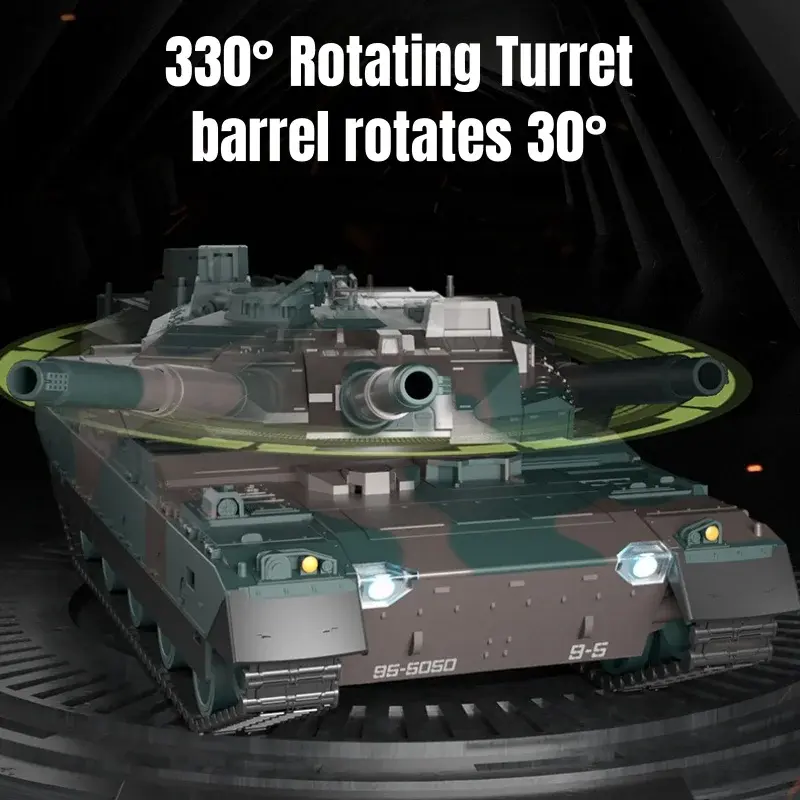 40cm RC Tank 12CH Remote Control Military Armored Car Vibrating Recoil With Sound LED 1/20 Camouflage Electric War Battle Toy