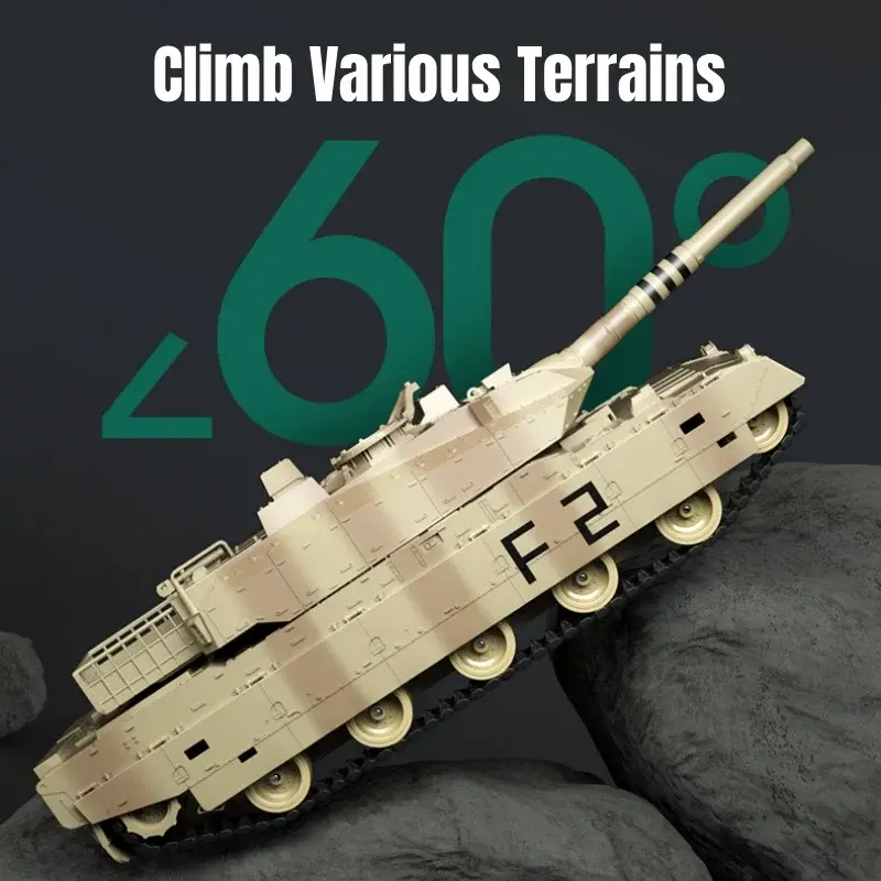 40cm RC Tank 12CH Remote Control Military Armored Car Vibrating Recoil With Sound LED 1/20 Camouflage Electric War Battle Toy