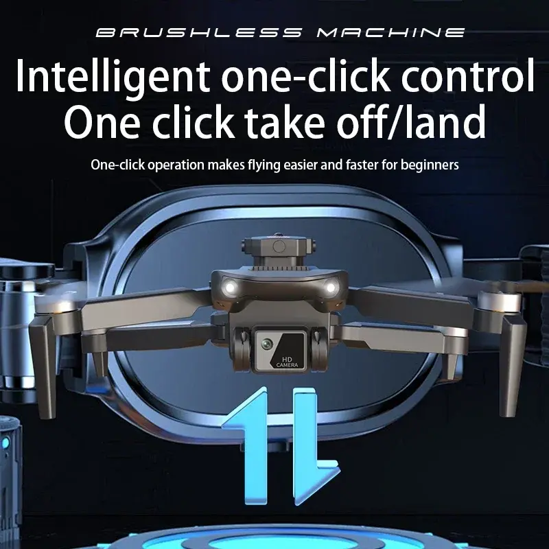 HD 8K Dual Camera RC Drone Optical Flow Positioning Remote Control Quadcopter 360° Obstacle Avoidance Brushless RC Helicopter