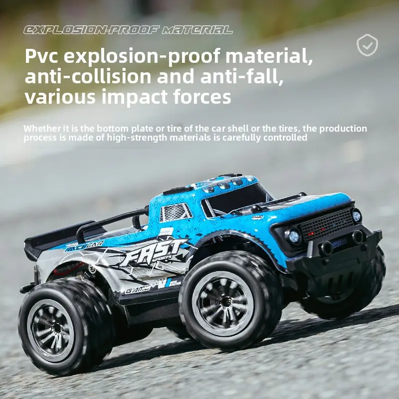 25km/h RC Car Off Road with LED Remote Control Vehicle 1:20 High-Speed Electric Headlight Drift Climbing Cars Toy Gift for Kids
