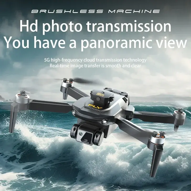 HD 8K Dual Camera RC Drone Optical Flow Positioning Remote Control Quadcopter 360° Obstacle Avoidance Brushless RC Helicopter