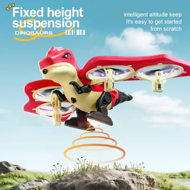 Mini RC Drone Flying robot Dinosaurs Toys Gravity Sensing Rc Plane Headless Mode Remote Control Aircraft Helicopter Kids' Gifts