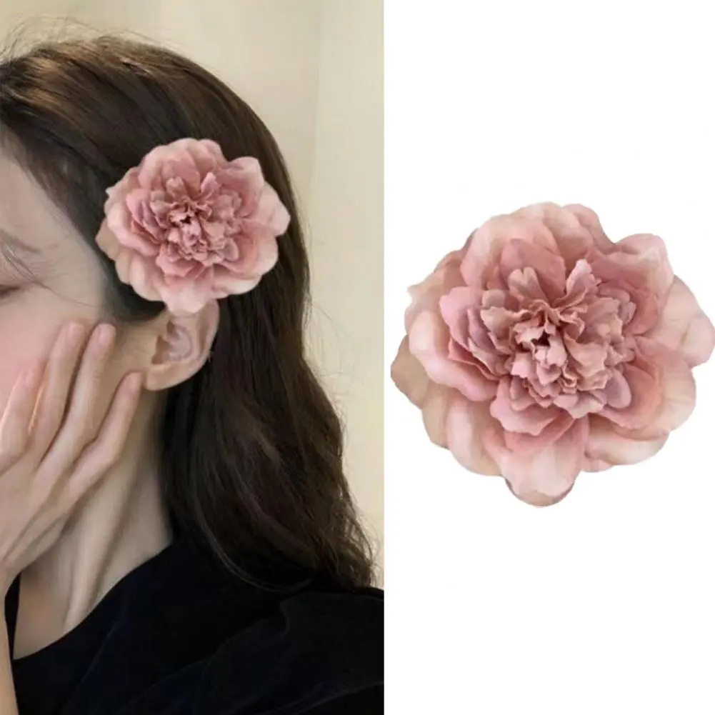 Exquisite Hair Styling Tool Hair Claw 3d Flower Decor Hair Clip Set Summer Photo Props Cartoon Style Hairpins for Women Side