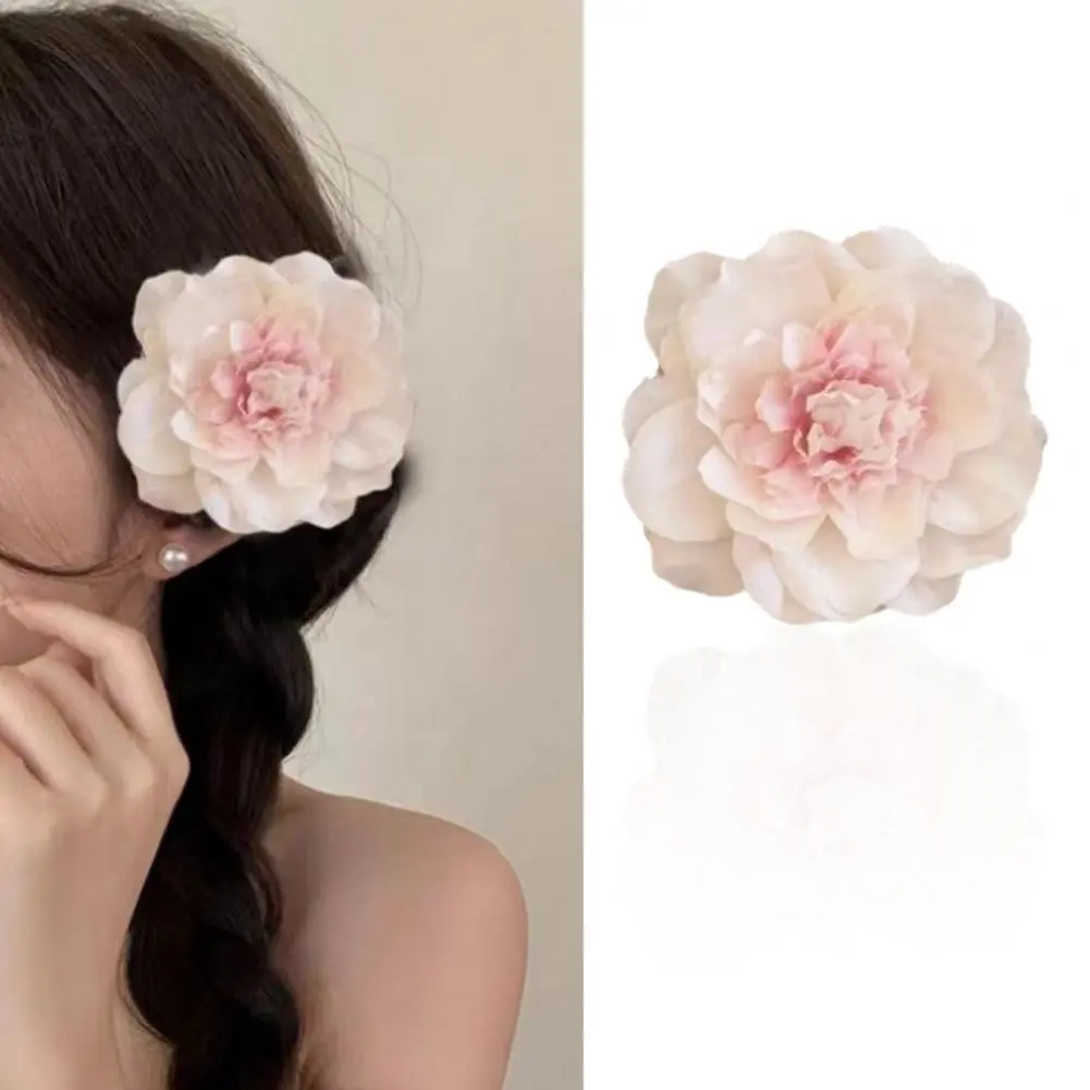 Exquisite Hair Styling Tool Hair Claw 3d Flower Decor Hair Clip Set Summer Photo Props Cartoon Style Hairpins for Women Side