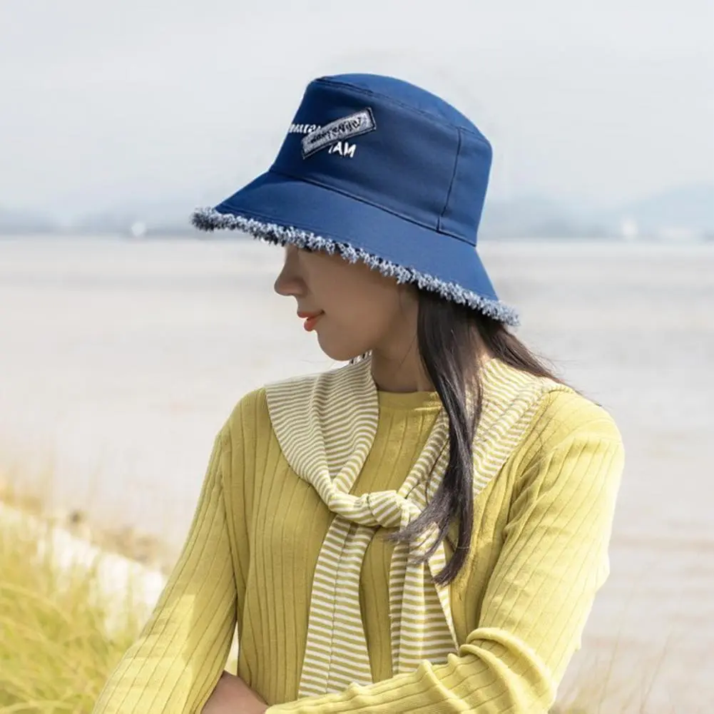 Lightweight Wide-brim Hat Breathable Sun Protection Hat Sun Protection Fisherman Hat with Furry Trim for Lightweight for Men