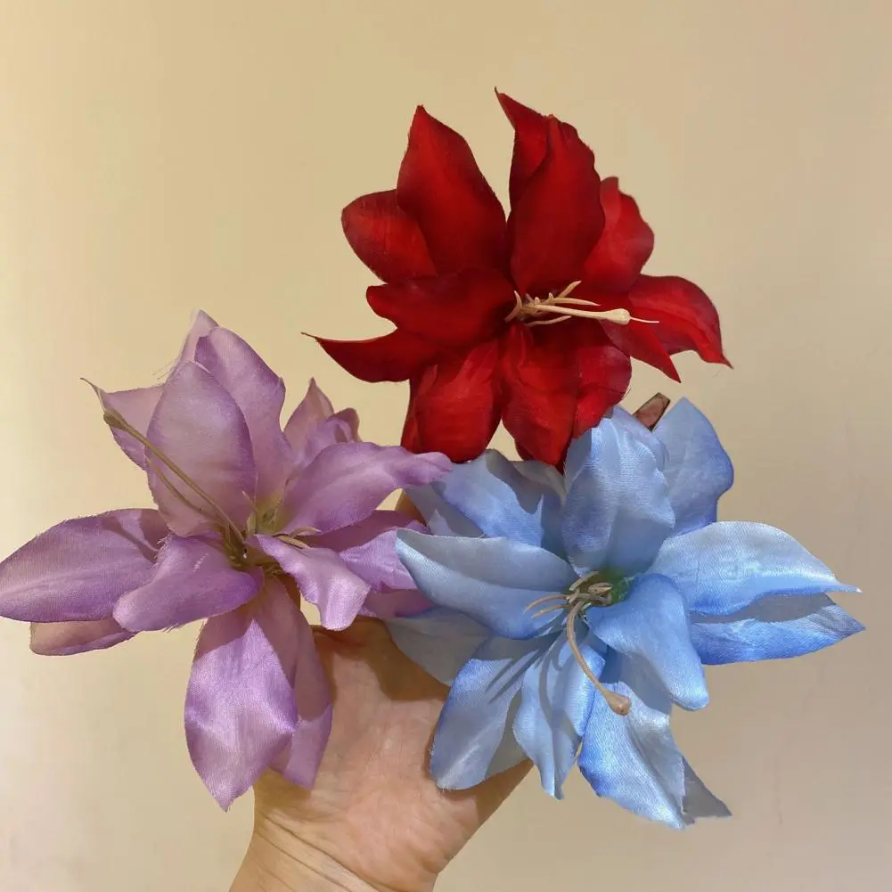 Hairpin Women's Large Flower Hair Clips Elegant Side Hair Pins for Non-damaging Styling Beautiful Hair Accessories That Won't