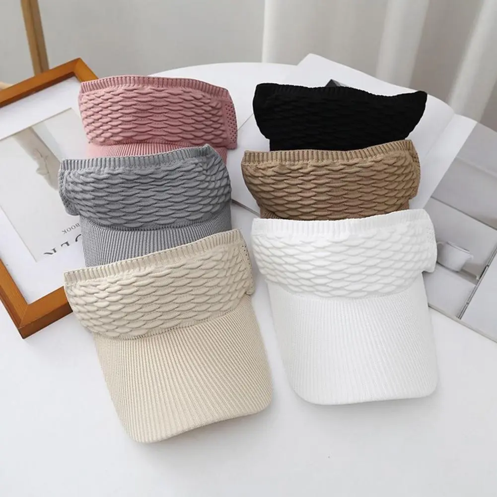 Women Sun Hat Elegant Women Hat Stylish Women's Sun Visor Hats for Tennis Golf Running Adjustable Breathable Anti-uv for Outdoor