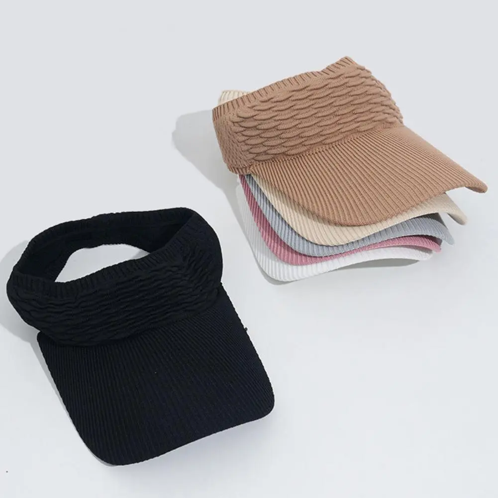 Women Sun Hat Elegant Women Hat Stylish Women's Sun Visor Hats for Tennis Golf Running Adjustable Breathable Anti-uv for Outdoor