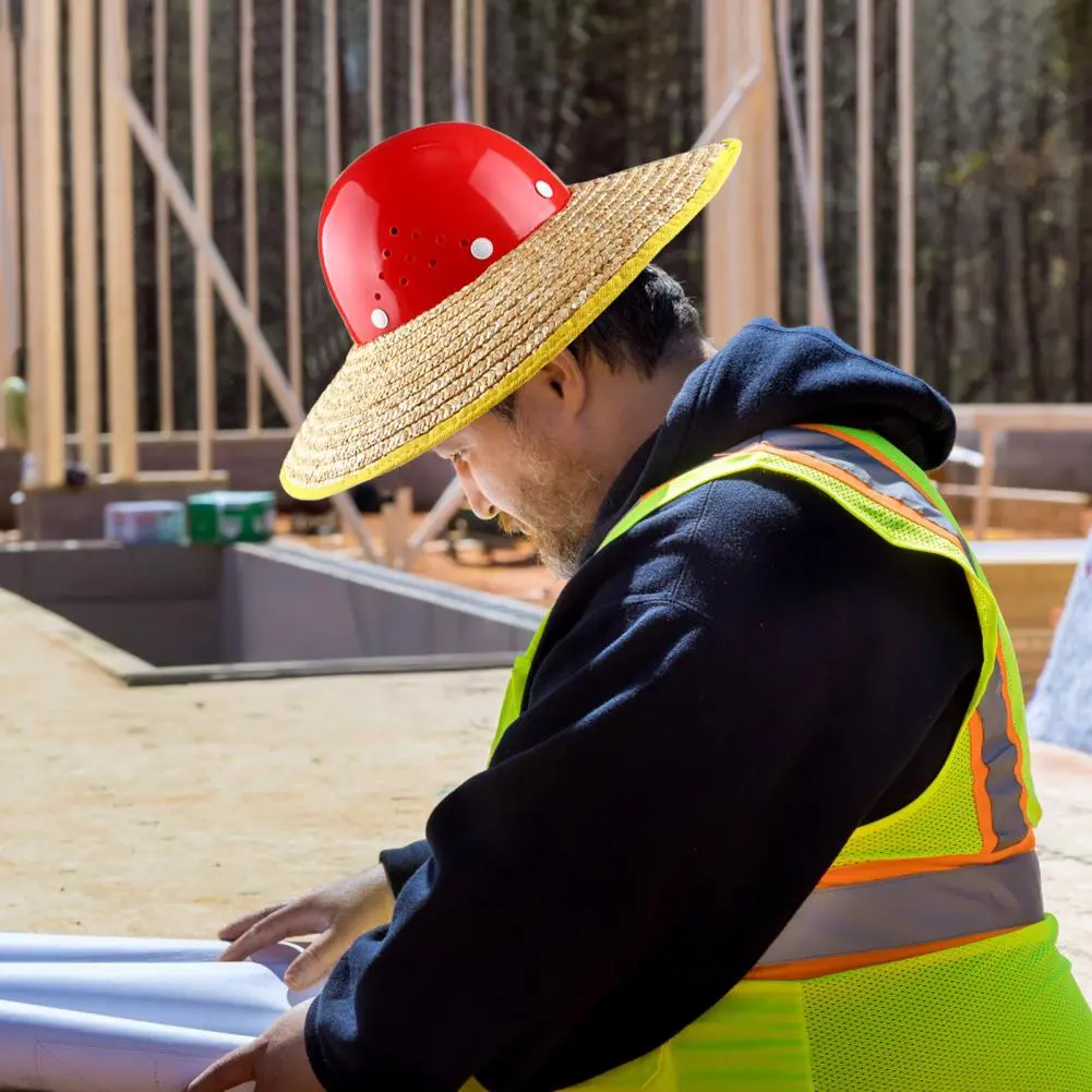 Hard Hat Sun Protection Hard Hat Straw Attachment Sun Shade Visor for Construction Workers Universal Full for Outdoor for Men