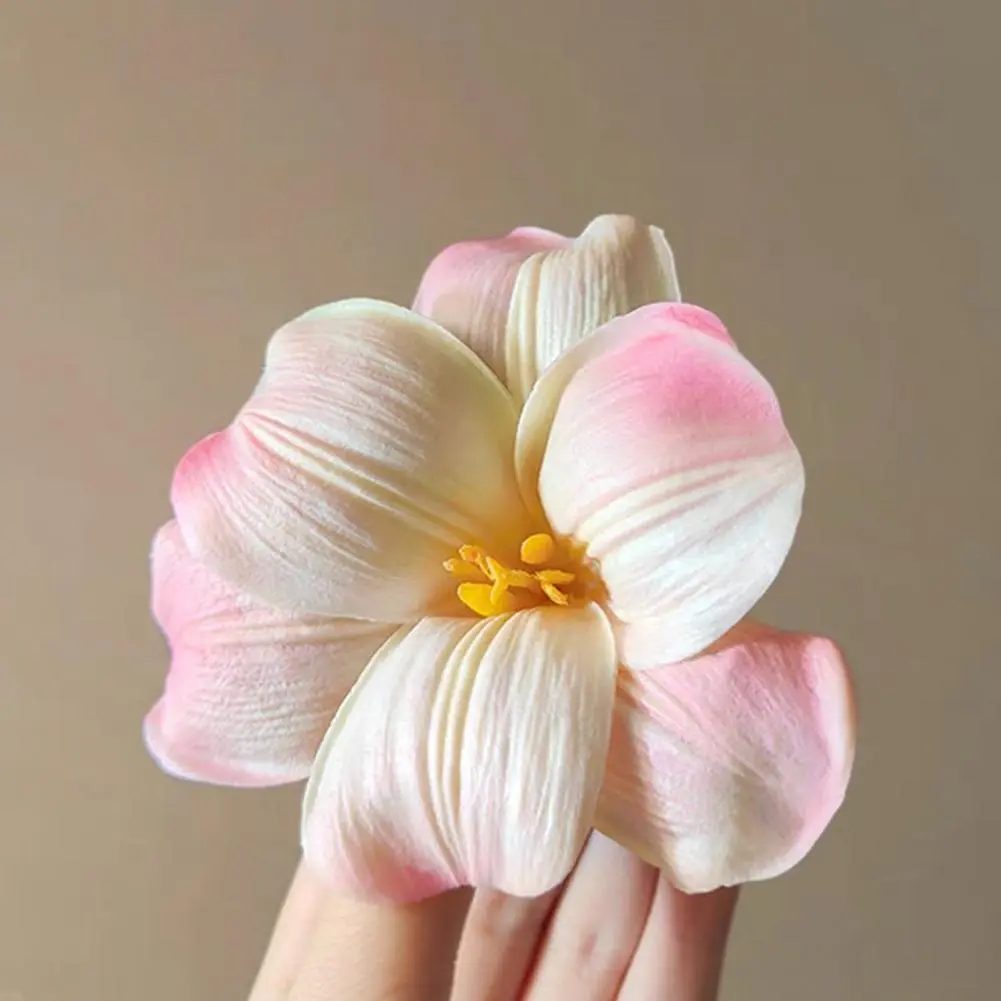 Cartoon Style Hair Accessory Elegant 3d Flower Hair Clip for Women Summer Beach Sea Hairpin Photo Props Stylish Hair for Side
