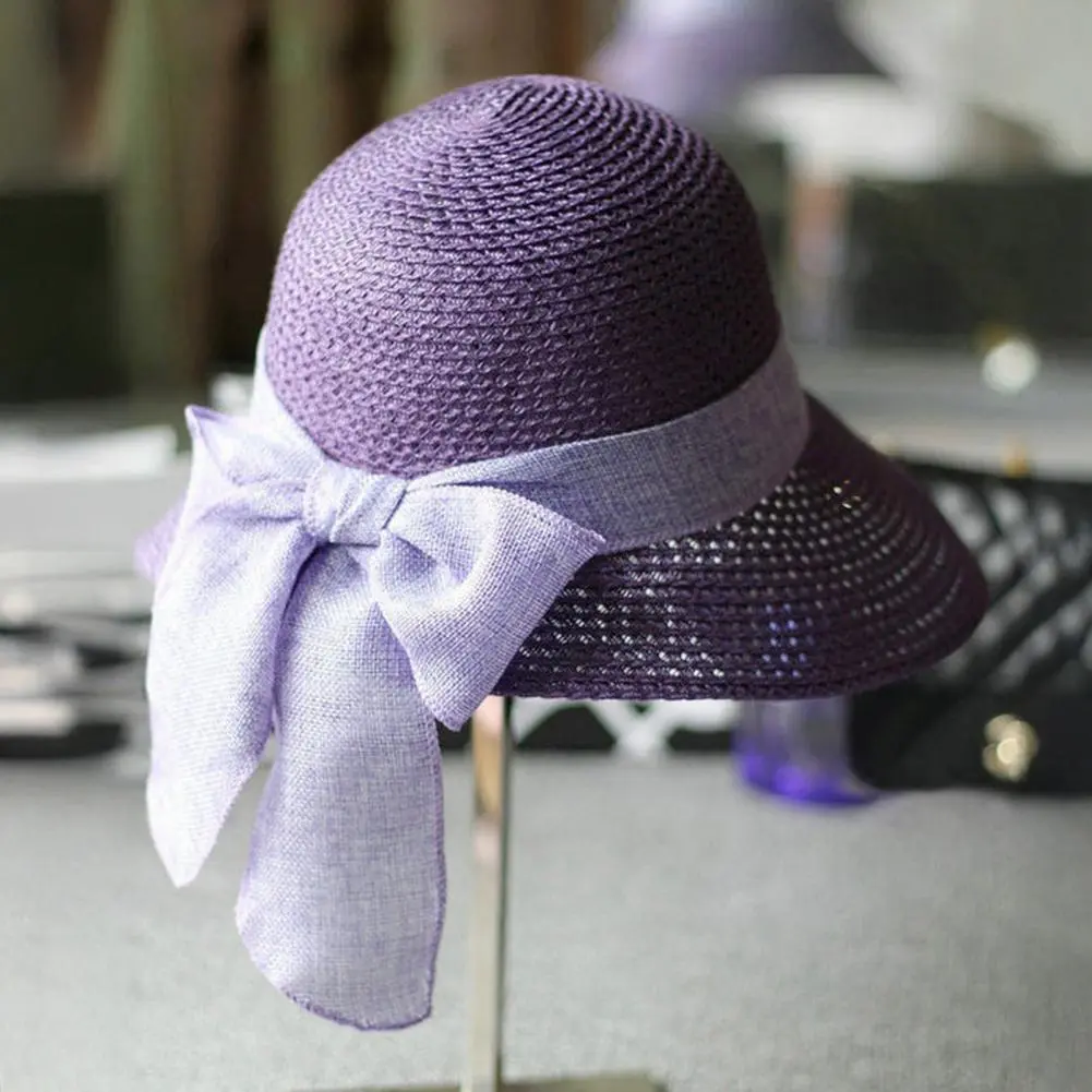 Breathable Sun Hat Beach Hat for Women Stylish Women's Beach Hat with Large Brim Sun Protection Elegant Lace-up for Daily