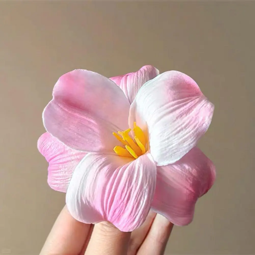Cartoon Style Hair Accessory Elegant 3d Flower Hair Clip for Women Summer Beach Sea Hairpin Photo Props Stylish Hair for Side