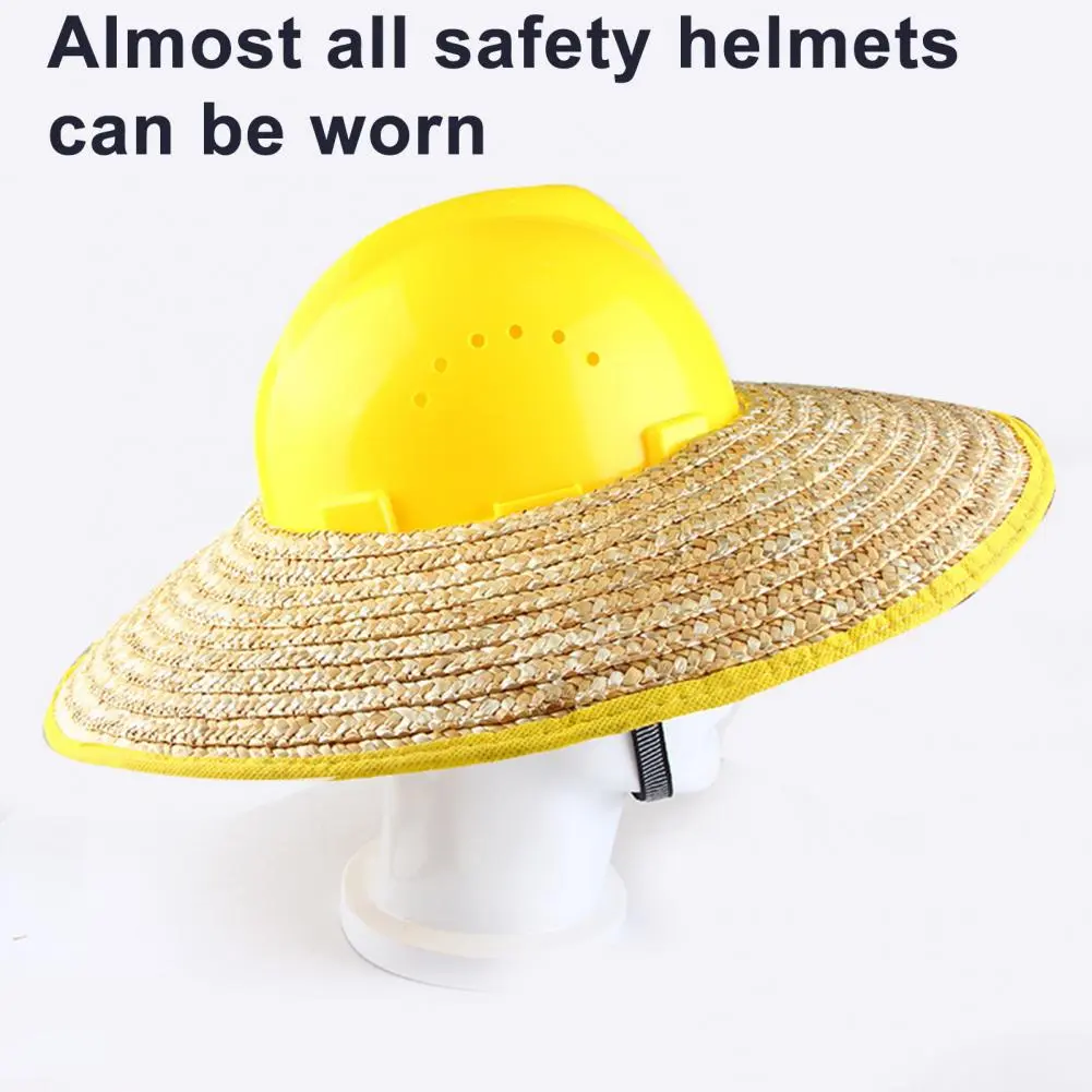 Hard Hat Sun Protection Hard Hat Straw Attachment Sun Shade Visor for Construction Workers Universal Full for Outdoor for Men