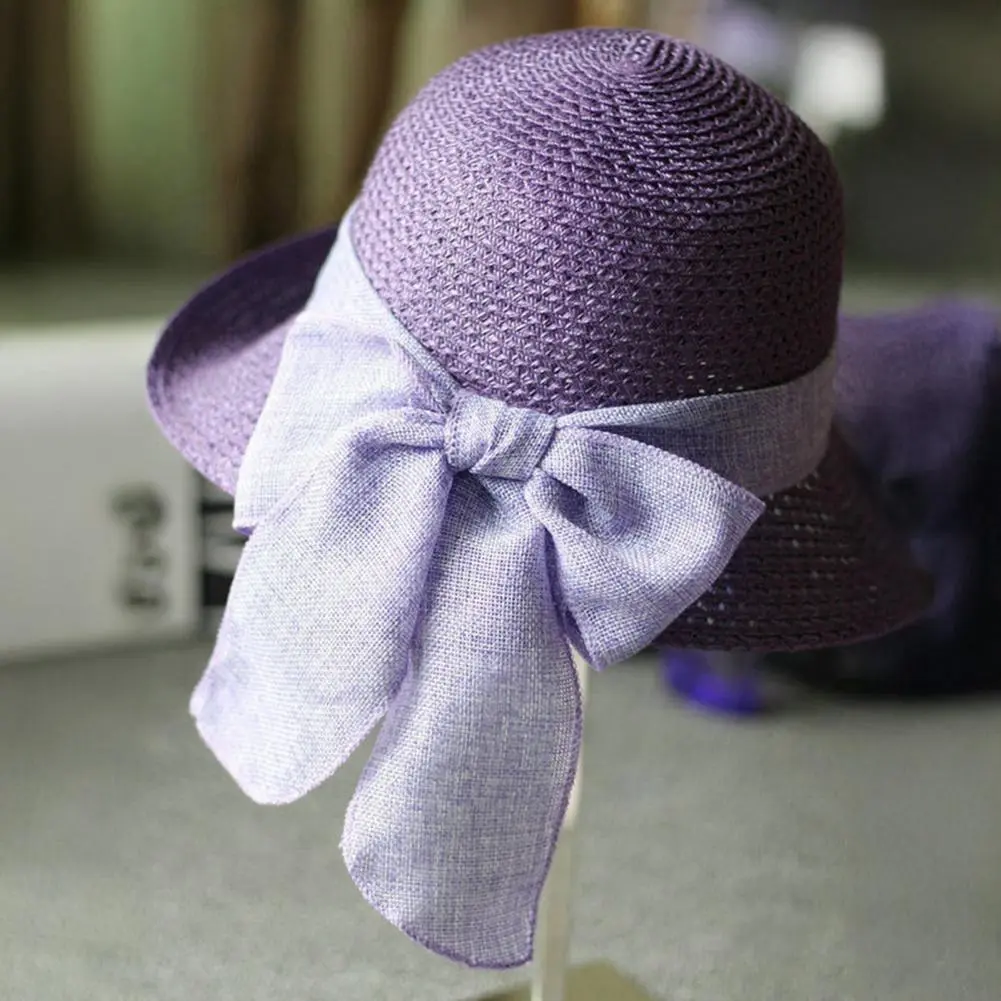 Breathable Sun Hat Beach Hat for Women Stylish Women's Beach Hat with Large Brim Sun Protection Elegant Lace-up for Daily