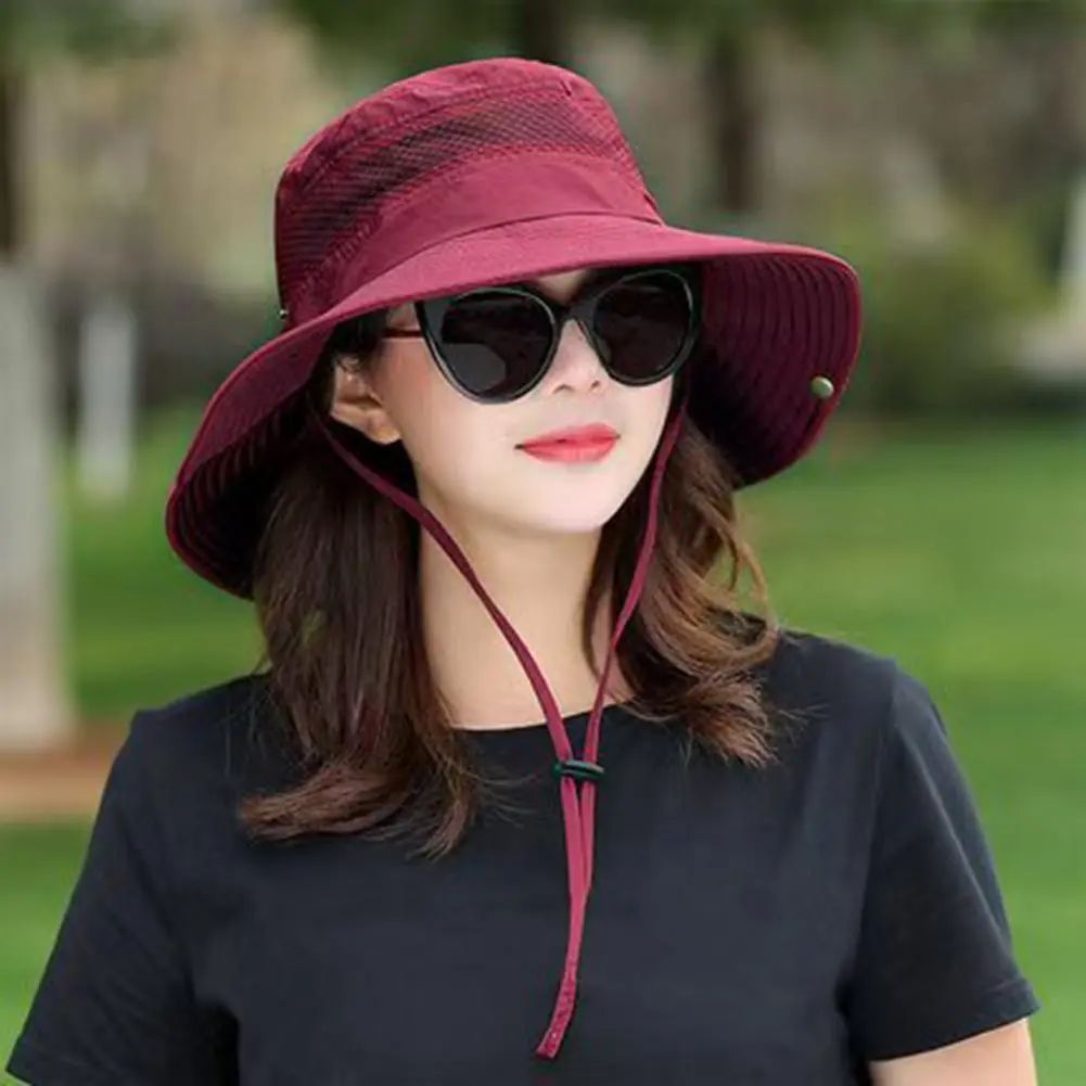 Outdoor Adventure Hat Lightweight Sun Protection Hat Breathable Mesh Sun Hat with Adjustable Drawstring for Outdoor for Ultimate