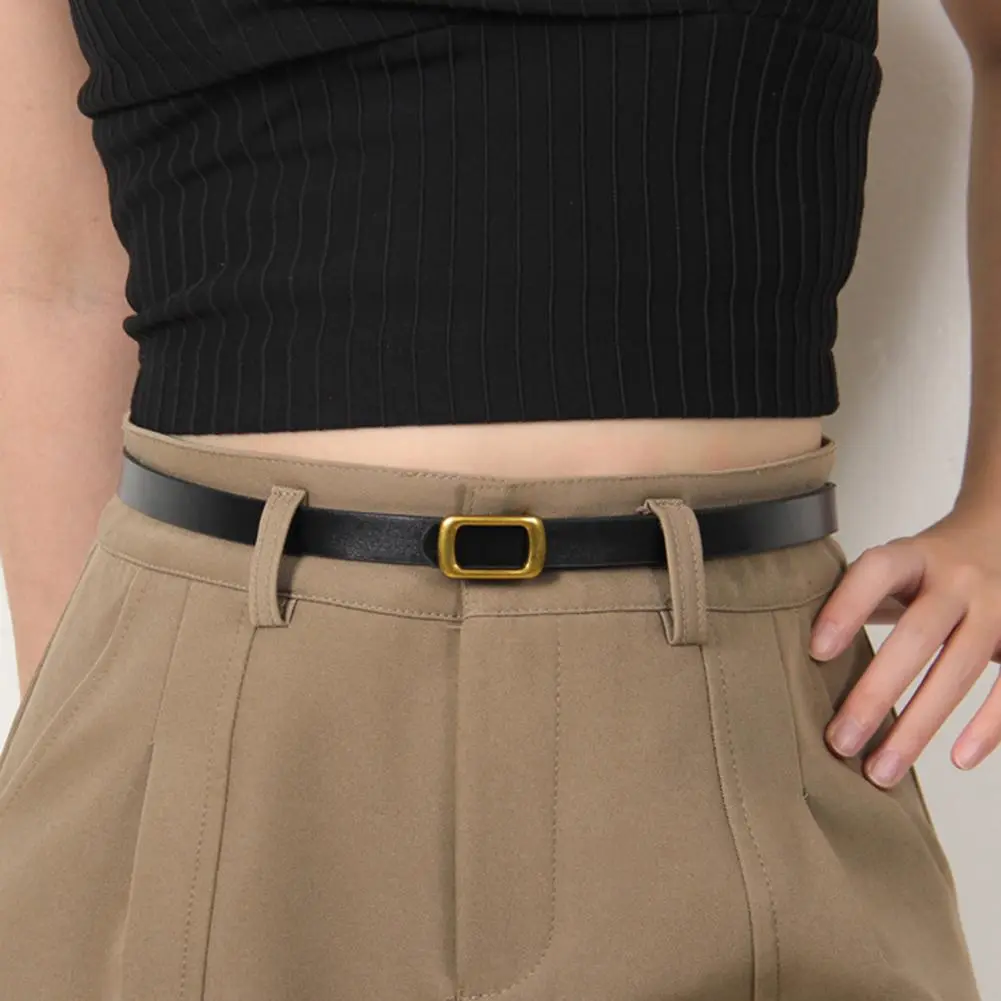 Women Waistband Women Belt for Shirts Retro Style Imitation Leather Women Belt for Office Parties Adjustable Length for Jeans