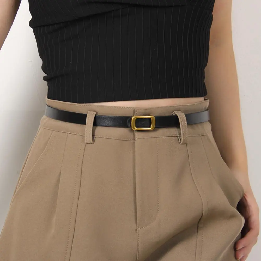 Women Waistband Women Belt for Shirts Retro Style Imitation Leather Women Belt for Office Parties Adjustable Length for Jeans