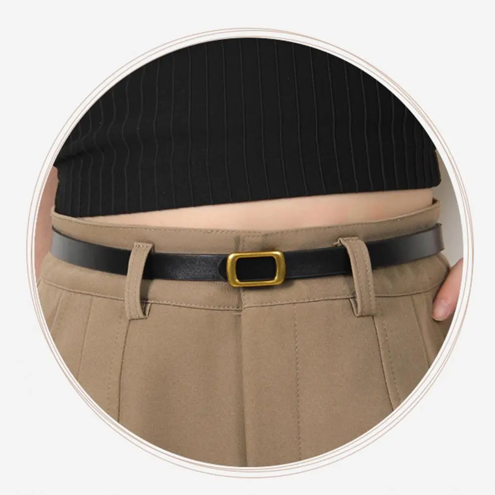 Women Waistband Women Belt for Shirts Retro Style Imitation Leather Women Belt for Office Parties Adjustable Length for Jeans