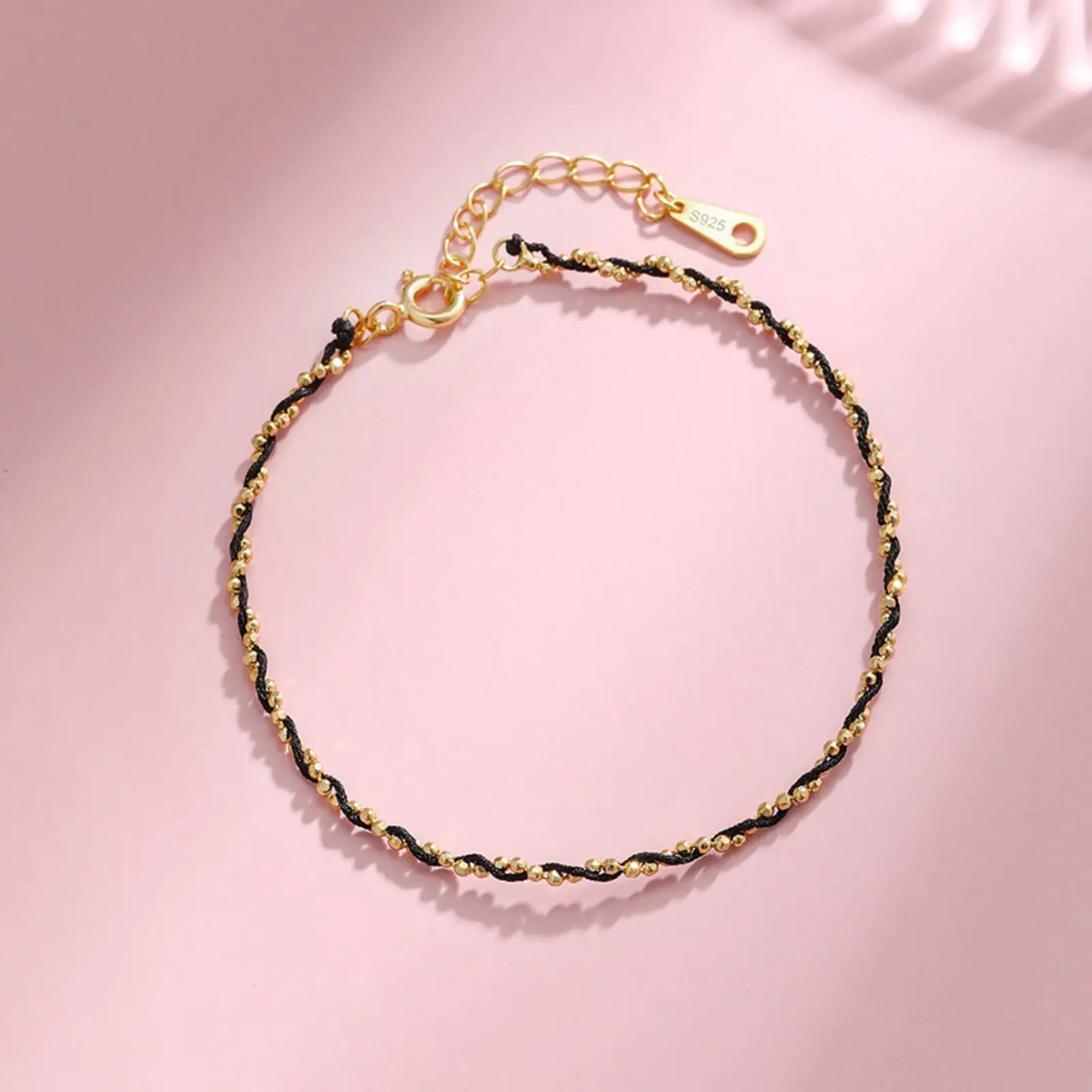 Copper Simple Bracelets Good Lucky Beads Couple Bracelet Men Women Red Rope Braided Bracelet Ball Bracelet 15cm(5 7/8") Long