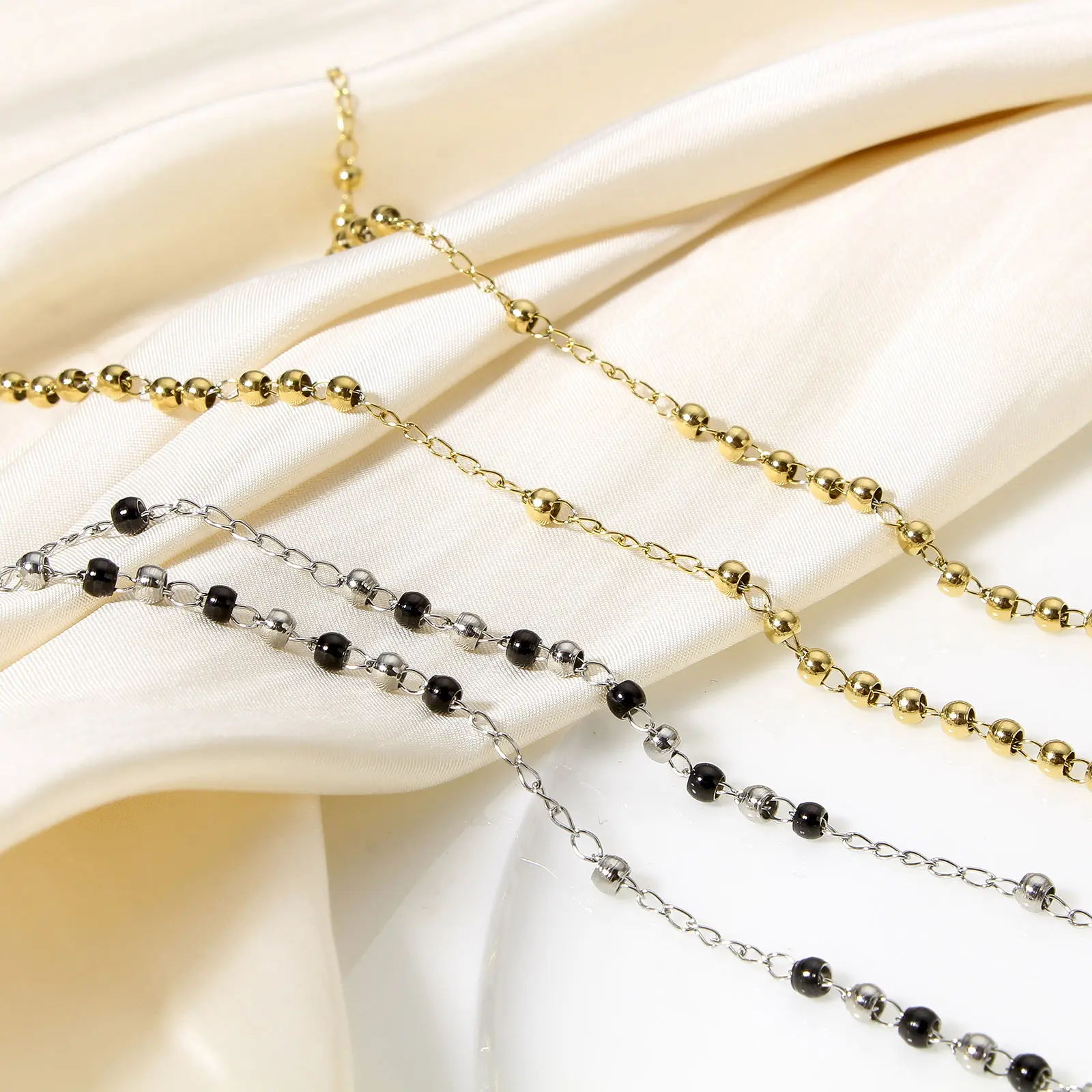 1Piece 304 Stainless Steel Religious Handmade Link Chain Necklace Cross Virgin Mary Charms Necklace For Women Men Gift 53cm Long