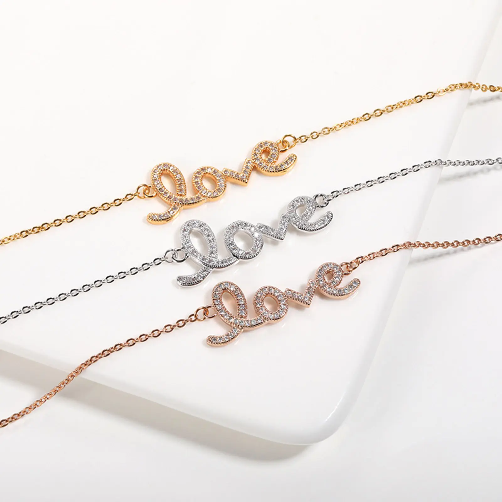 304 Stainless Steel Rolo Chain Bracelets Cactus Panda Butterfly Pendants For Women Simple Gifts 14.5cm(5 6/8") Long, 1 Piece