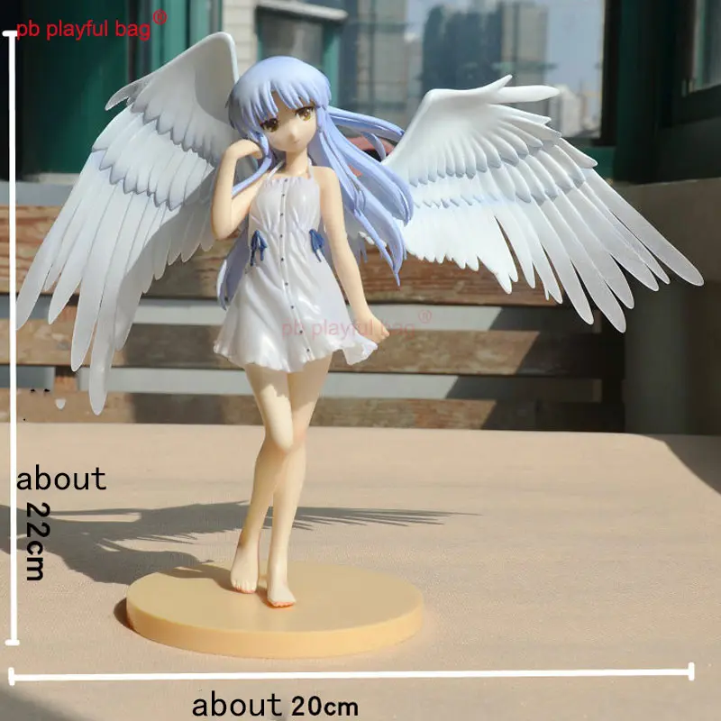 The heartbeat of a human-shaped angel AngelBeats Lihua plays the wings of an archangel beautiful girl 20cm figure OD01