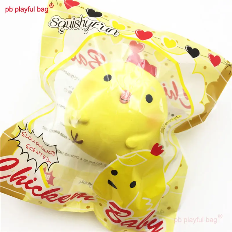 PB Playful Bag face yellow bun Simulated animal chick Squishies Slow Rising Stress Relief Squeeze Toys for Kids gifts ZG76