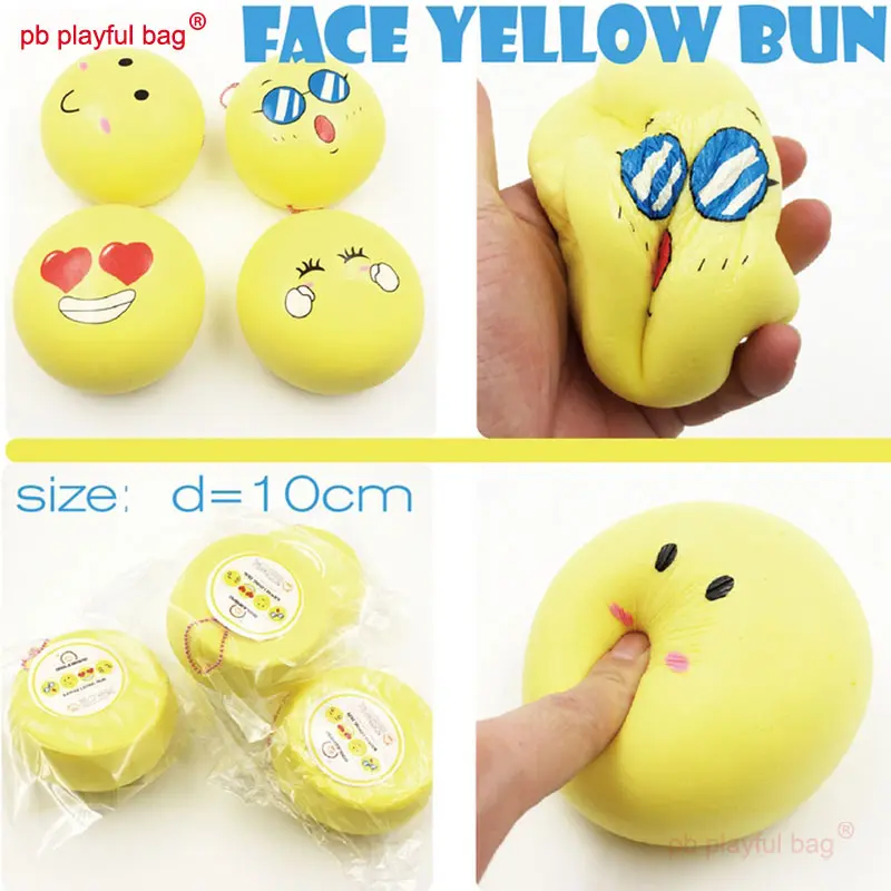 PB Playful Bag face yellow bun Simulated animal chick Squishies Slow Rising Stress Relief Squeeze Toys for Kids gifts ZG76