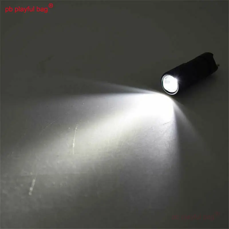 Outdoor Sports Mini Keychain Flashlight Aluminum Alloy Bright Flashlight USB Charging Camping Travel Equipment Game Toys QG435