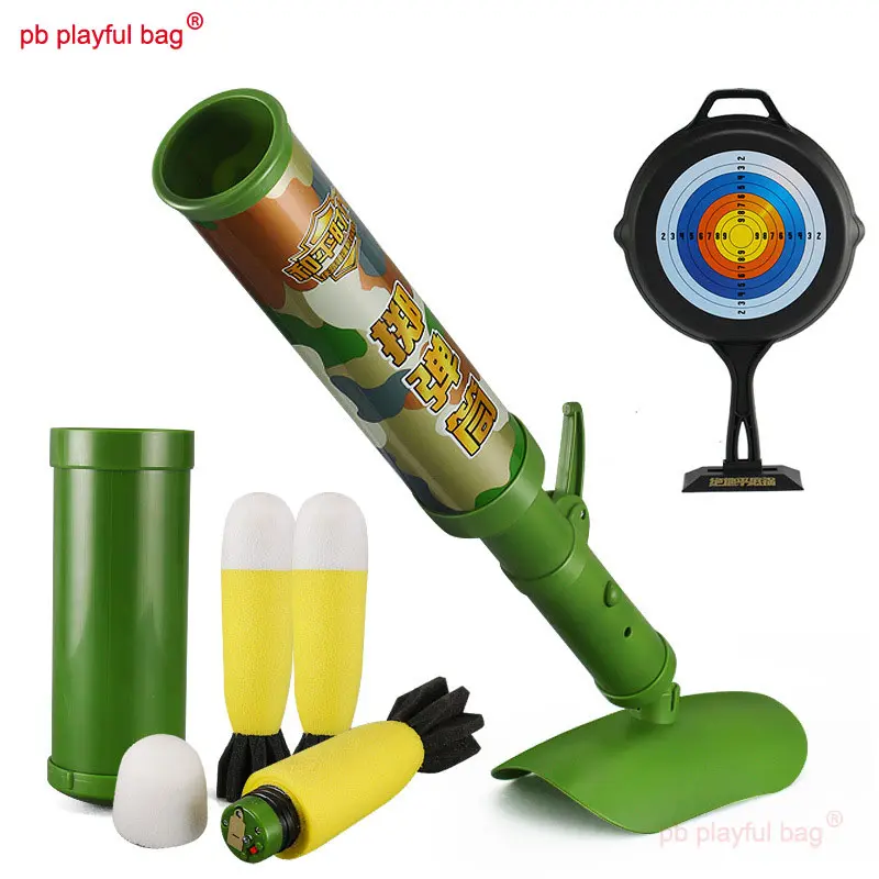 PB Playful Bag Children's Outdoor Toys Fun Soft Bullet Mortar Parent-child Interaction Battle Game Military Model Gifts ZG09