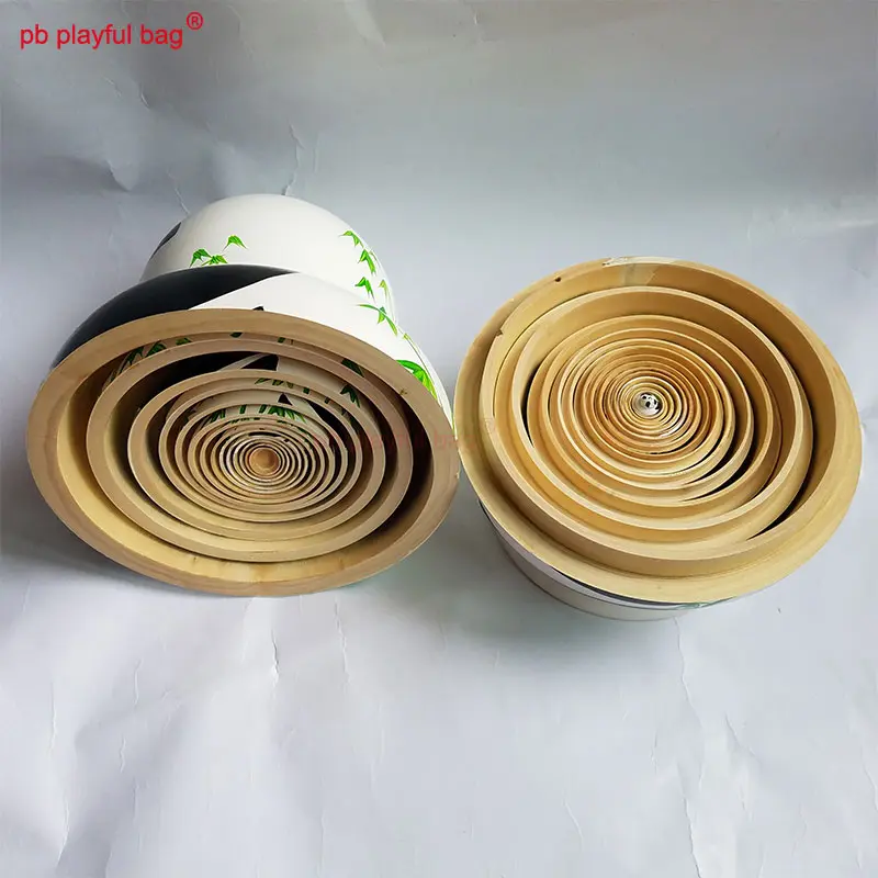 Fifteen Layer Panda Russian Dolls Handmade Wooden Toys Crafts Russian Nesting Doll Christmas Gift Home Decoration Kids Toys WG17