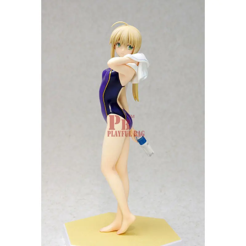 16cm PVC Smile Fate/stay Night Zero Sakura Fate Saber Figure Model Purple Sexy Swimwear Modeling Love Excalibur