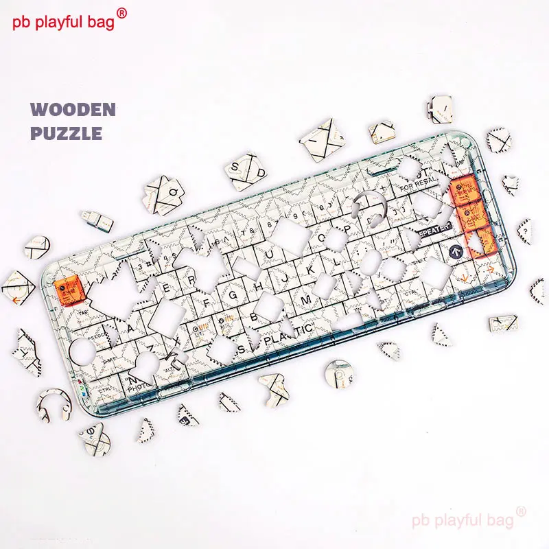 272pcs Wooden Jigsaw Puzzle Keyboard pattern model Kids educational toys are irregular Creative Christmas gifts with box UG290