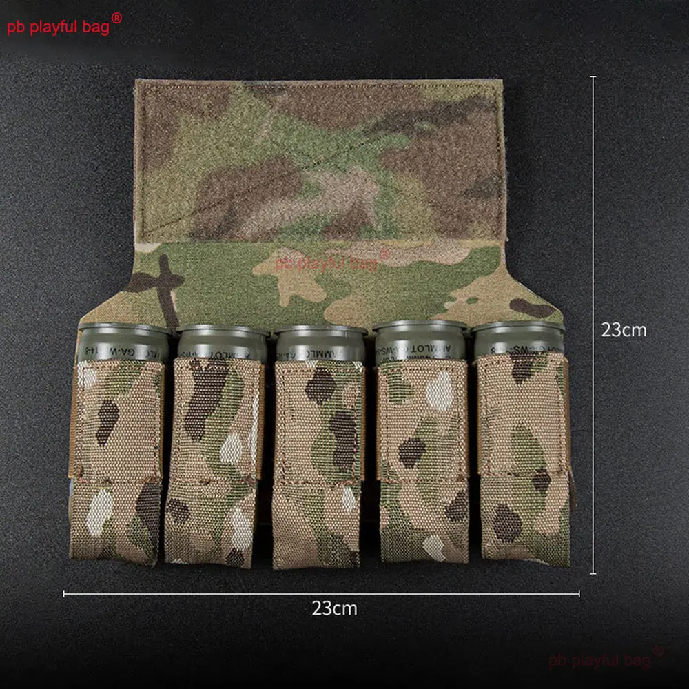 Tactical M203 Grenade Pouches Elasticity Outdoor Sports Tool Storage Bag CS Game Toy Vest Abdominal Accessories QG569